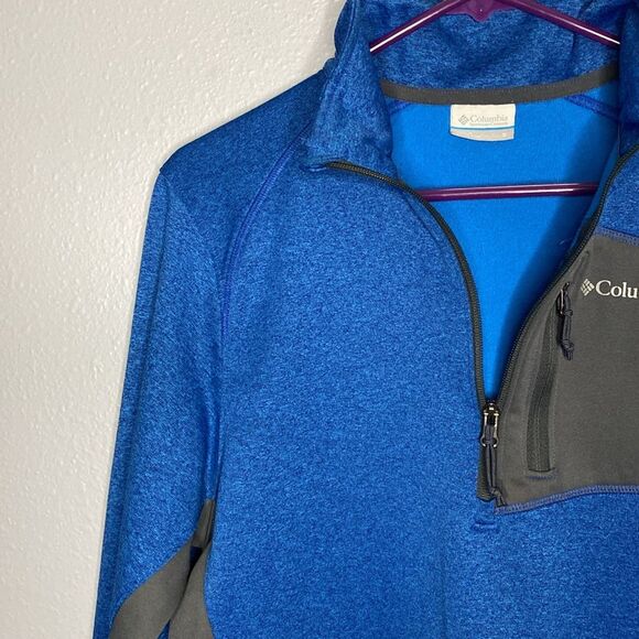 Columbia Gray and Blue 1/4 Zip Pullover Size Small - Picture 5 of 8